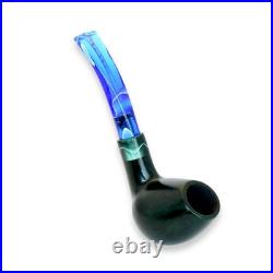 Briar smoking tobacco Freehand Green wooden handmade ukrainian Artisan pipe