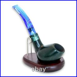 Briar smoking tobacco Freehand Green wooden handmade ukrainian Artisan pipe