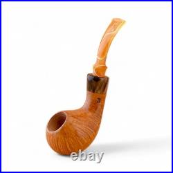 Briar smoking tobacco Freehand artisan wooden ukrainian handmade pipe by KAFpipe