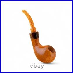 Briar smoking tobacco Freehand artisan wooden ukrainian handmade pipe by KAFpipe