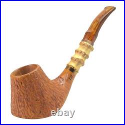 Briar smoking tobacco Freehand rusticated handmade bowl Artisan handcarved pipe