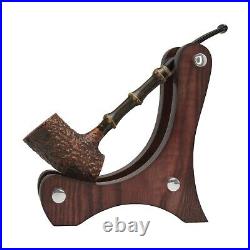Briar smoking tobacco Freehand wooden pipe bowl with Bamboo and handmade rustic