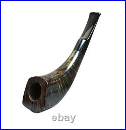 Briar smoking tobacco Horn wooden freehand exclusive rare artisan sherlock pipe