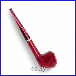 Briar smoking tobacco Straight wooden red freehand artisan ukrainian pipe