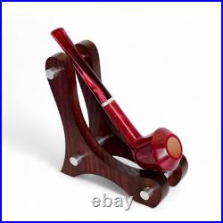 Briar smoking tobacco Straight wooden red freehand artisan ukrainian pipe