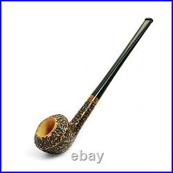 Briar smoking tobacco churchwarden rusticated lotr freehand unique long pipe