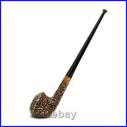 Briar smoking tobacco churchwarden rusticated lotr freehand unique long pipe