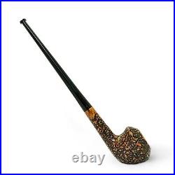 Briar smoking tobacco churchwarden rusticated lotr freehand unique long pipe