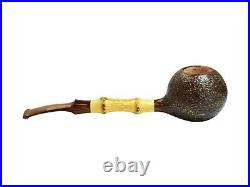 Briar smoking tobacco crazy bamboo style artisan freehand special rare pipe KAF