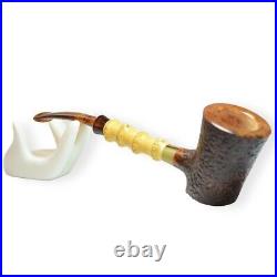 Briar smoking tobacco freehand amazing bamboo style artisan freehand unique pipe