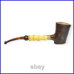 Briar smoking tobacco freehand amazing bamboo style artisan freehand unique pipe