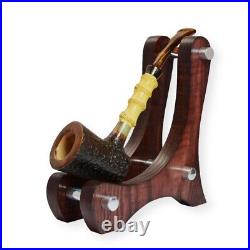 Briar smoking tobacco freehand amazing bamboo style artisan freehand unique pipe