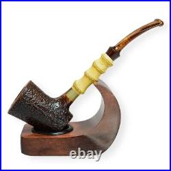 Briar smoking tobacco freehand amazing bamboo style artisan freehand unique pipe