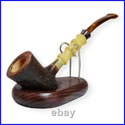 Briar smoking tobacco freehand amazing bamboo style artisan freehand unique pipe