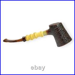 Briar smoking tobacco freehand amazing bamboo style artisan freehand unique pipe