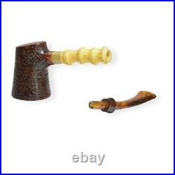 Briar smoking tobacco freehand amazing bamboo style artisan freehand unique pipe