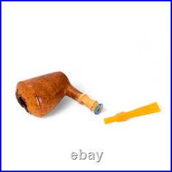 Briar smoking tobacco freehand artisan pipe with crazy bamboo and yellow stem