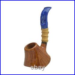 Briar smoking tobacco freehand artisan special flame rare wooden pipe bowl