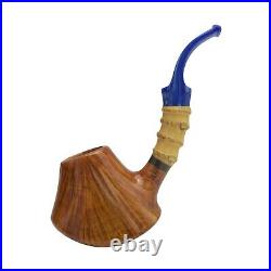 Briar smoking tobacco freehand artisan special flame rare wooden pipe bowl