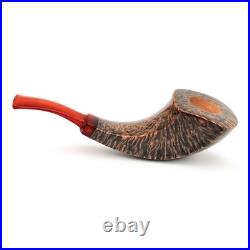 Briar smoking tobacco freehand artisan wooden handmade HORN pipe