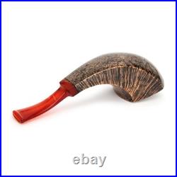 Briar smoking tobacco freehand artisan wooden handmade HORN pipe