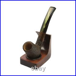 Briar smoking tobacco freehand rusticated bowl unique rare handmade special pipe