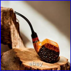 Briar smoking tobacco freehand rusticated wooden handmade pipe