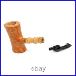 Briar smoking tobacco freehand wooden artisan CraZy Bamboo Poker style pipe