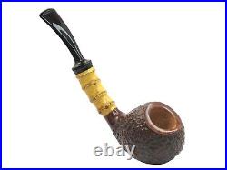 Briar smoking tobacco rare handmade wooden bowl with crazy bamboo artisan pipe