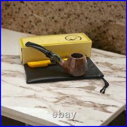 Briar smoking tobacco rare pipe Handmade rustic exclusive design Artisan bowl