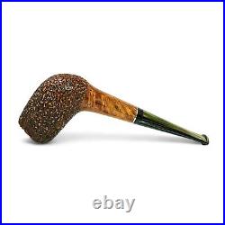 Briar smoking tobacco rusticated freehand unique wooden artisan pipe