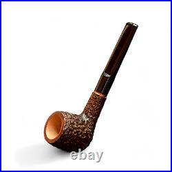 Briar smoking tobacco rusticated straight shape wooden Sherlock Holmes pipe