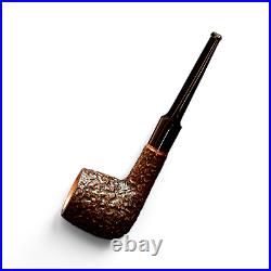 Briar smoking tobacco rusticated straight shape wooden Sherlock Holmes pipe