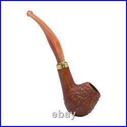 Briar smoking tobacco ukrainian handmade rustic freehand artisan sherlock pipe