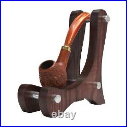 Briar smoking tobacco ukrainian handmade rustic freehand artisan sherlock pipe