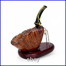 Briar smoking tobacco wooden Freehand unique artisan ukrainian handmade pipe