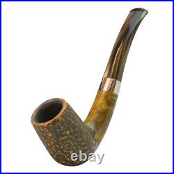 Briar smoking tobacco wooden Handmade artisan unique freehand rusticated pipe