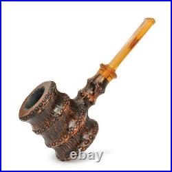 Briar smoking tobacco wooden artisan freehand ukrainian pipe