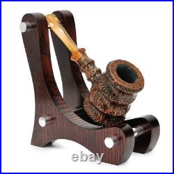 Briar smoking tobacco wooden artisan freehand ukrainian pipe