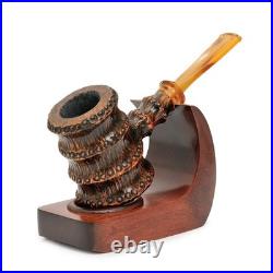 Briar smoking tobacco wooden artisan freehand ukrainian pipe