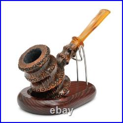 Briar smoking tobacco wooden artisan freehand ukrainian pipe