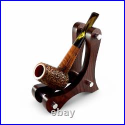 Briar smoking tobacco wooden freehand rusticated ukrainian pipe