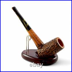Briar smoking tobacco wooden freehand rusticated ukrainian pipe