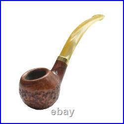 Briar smoking tobacco wooden handmade rusticated artisan sherlock holmes pipe