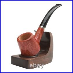 Briar smoking tobacco wooden pipe with silver ring Briar smoking tobacco wooden pipe with silver ring