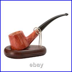Briar smoking tobacco wooden pipe with silver ring Briar smoking tobacco wooden pipe with silver ring