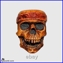 Brilliant Smooth-engraved Skull Smoking Pipe-customized Box-by Master Gechev