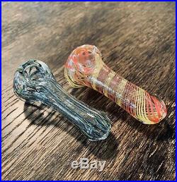 Buy 2 Get 2 Free, 2.5-3.5 inch Collectible Thick TOBACCO Glass Smoking Pipe Bowl
