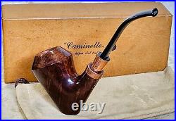 CAMINETTO Event 2020 Smooth Bent Dublin Sitter (AT) Tobacco Pipe. NEW-UNSMOKED