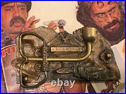 CAPT HAWKS TRAIN VINTAGE 1970's BELT BUCKLE withHIDDEN TOBACCO PIPE -NICE